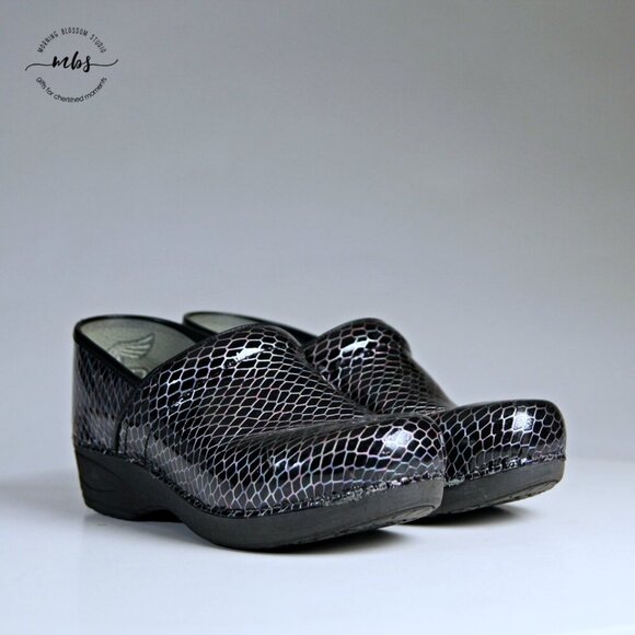 Dansko XP Professional Leather Clogs Iridescent Black Women EU 41 US 10.5-11 - Picture 2 of 15